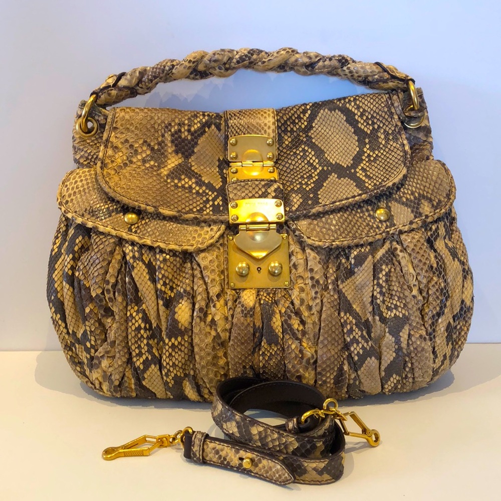 🎉HP🎉 Miu Miu Python purse